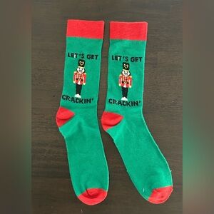 Festive Green and Red Socks